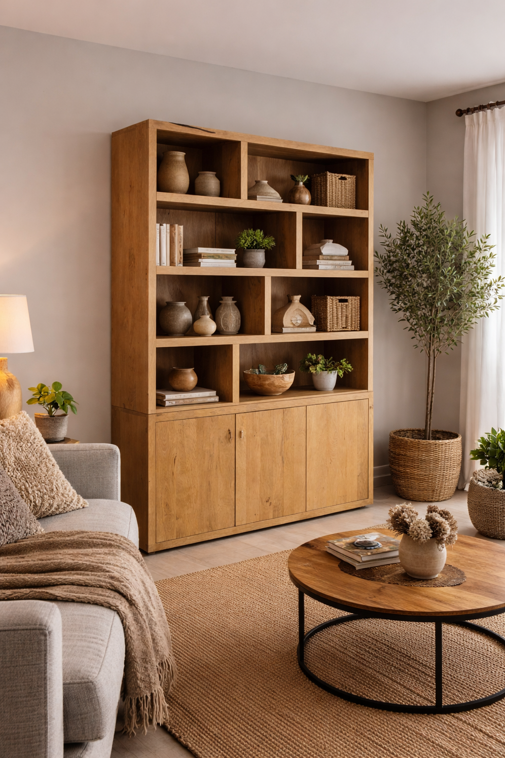 Wandkast mangohout Square 160 cm