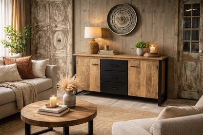 Dressoir mangohout New Jersey 180 cm