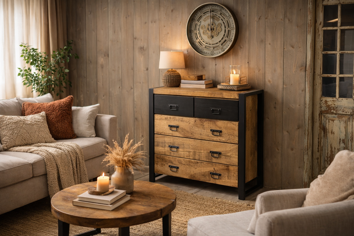 Commode mangohout 100 cm