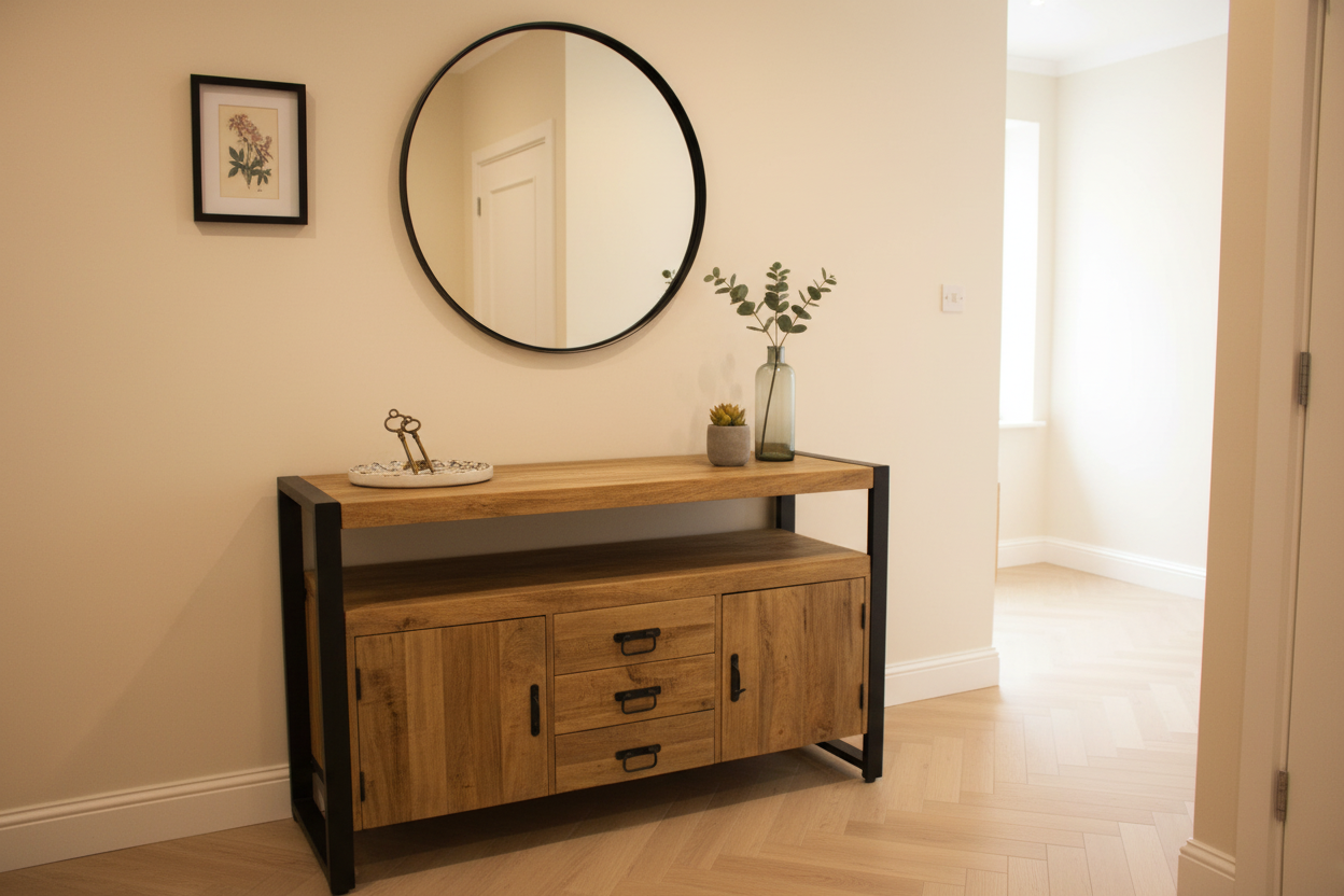 Dressoir mangohout Brit 135 cm