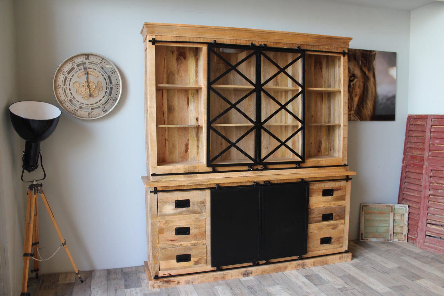 Buffetkast mangohout Nora 190 cm