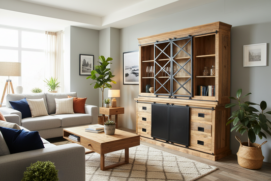 Buffetkast mangohout Nora 190 cm