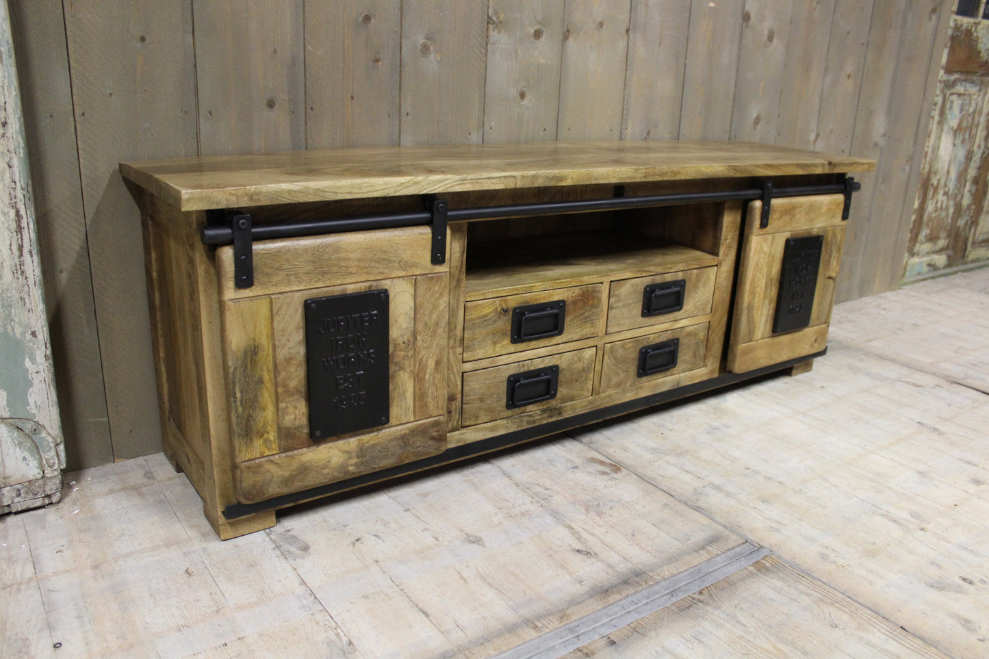 Tv meubel mangohout Jupiter 200 cm