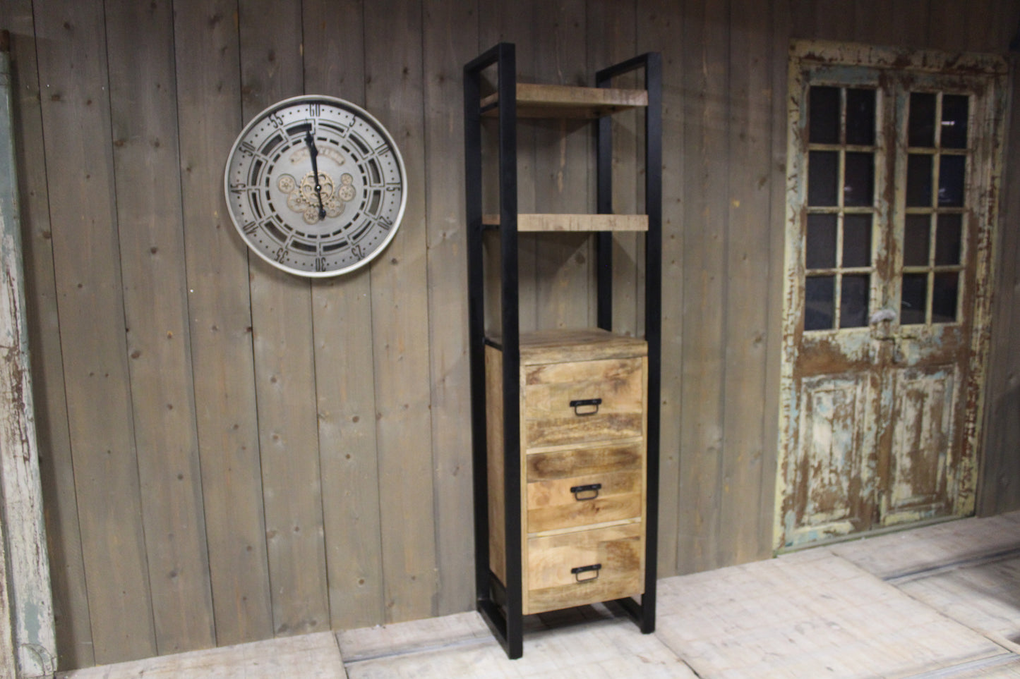 Boekenkast mangohout Brit 55 cm