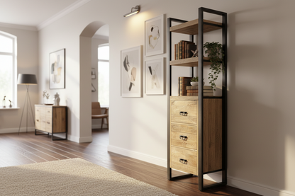 Boekenkast mangohout Brit 55 cm