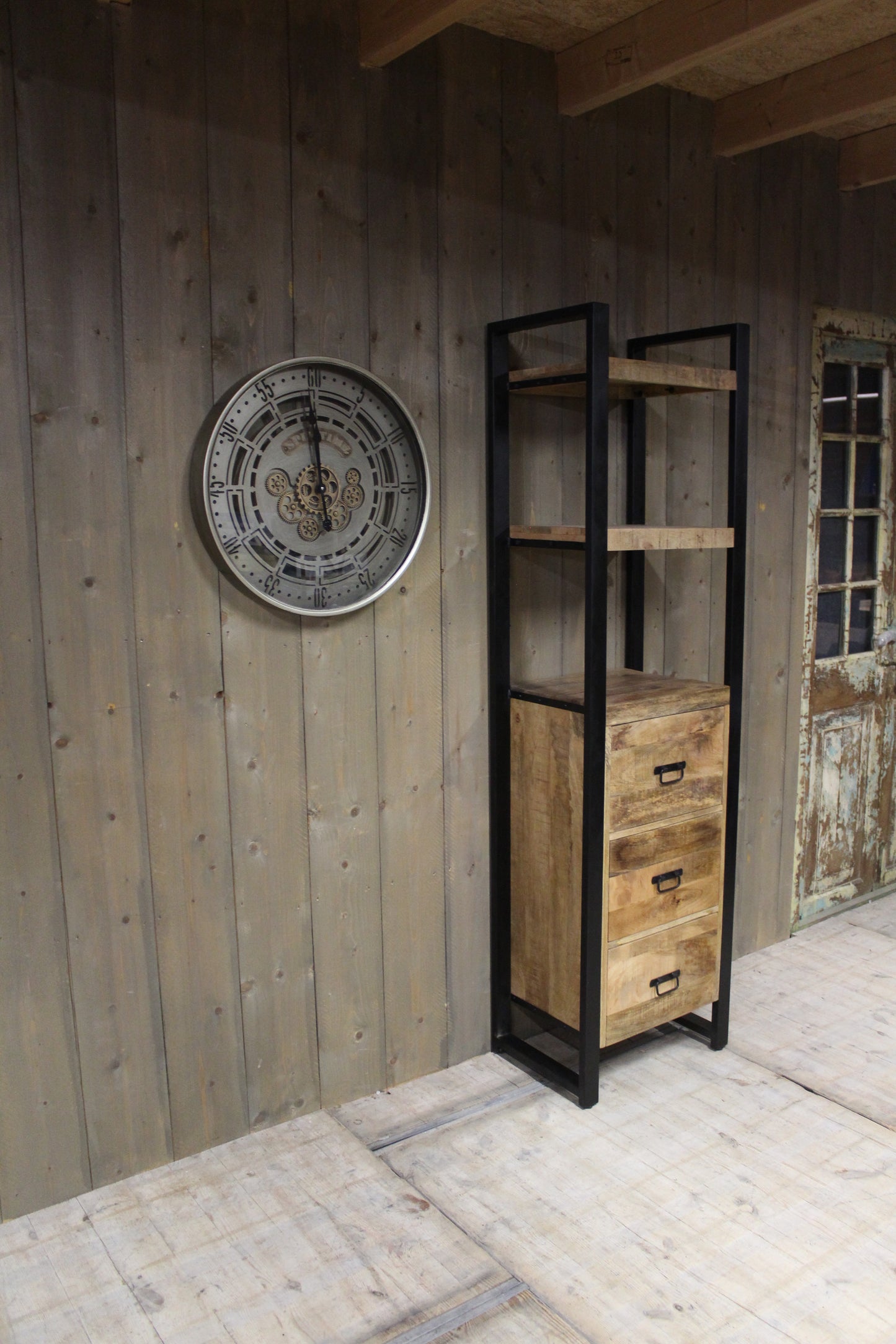 Boekenkast mangohout Brit 55 cm