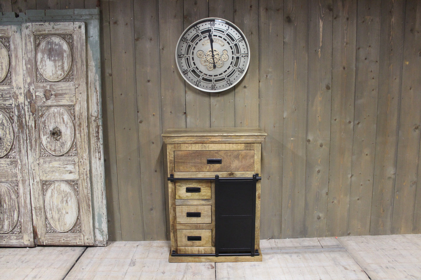 Wandkast mangohout Nora 75 cm