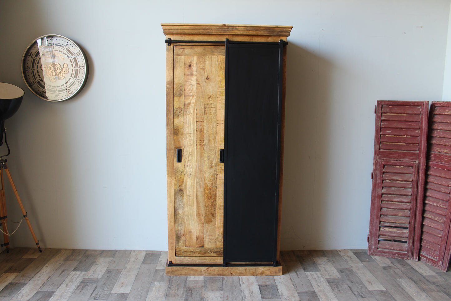 Kledingkast mangohout Nora 100 cm