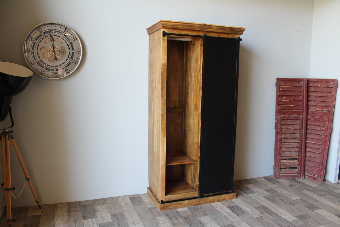 Kledingkast mangohout Nora 100 cm