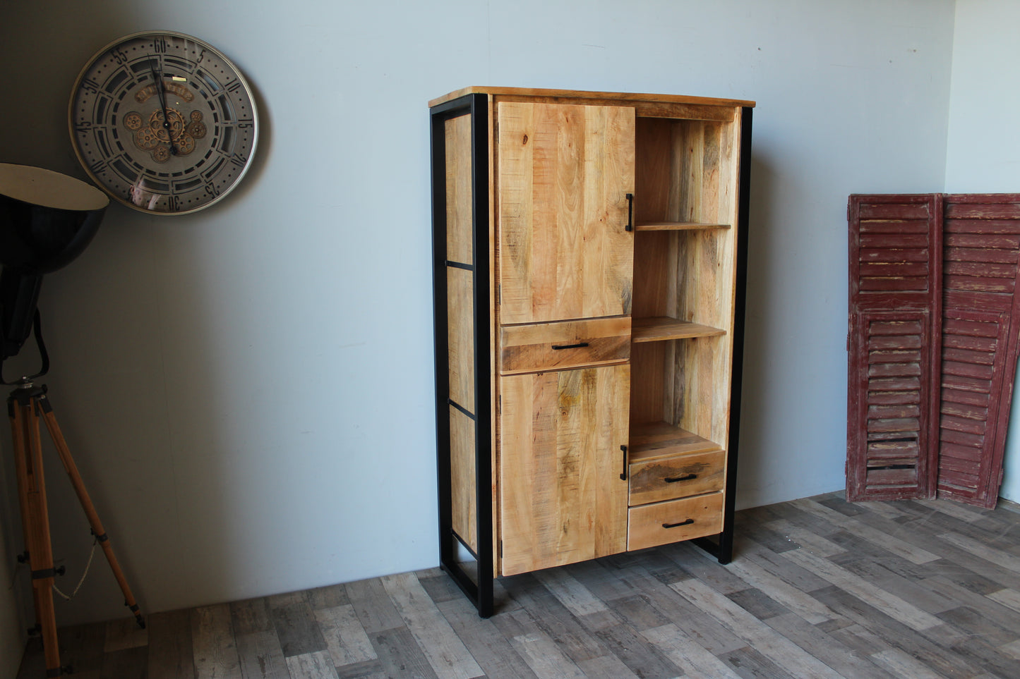 Wandkast mangohout New Jersey 110 cm