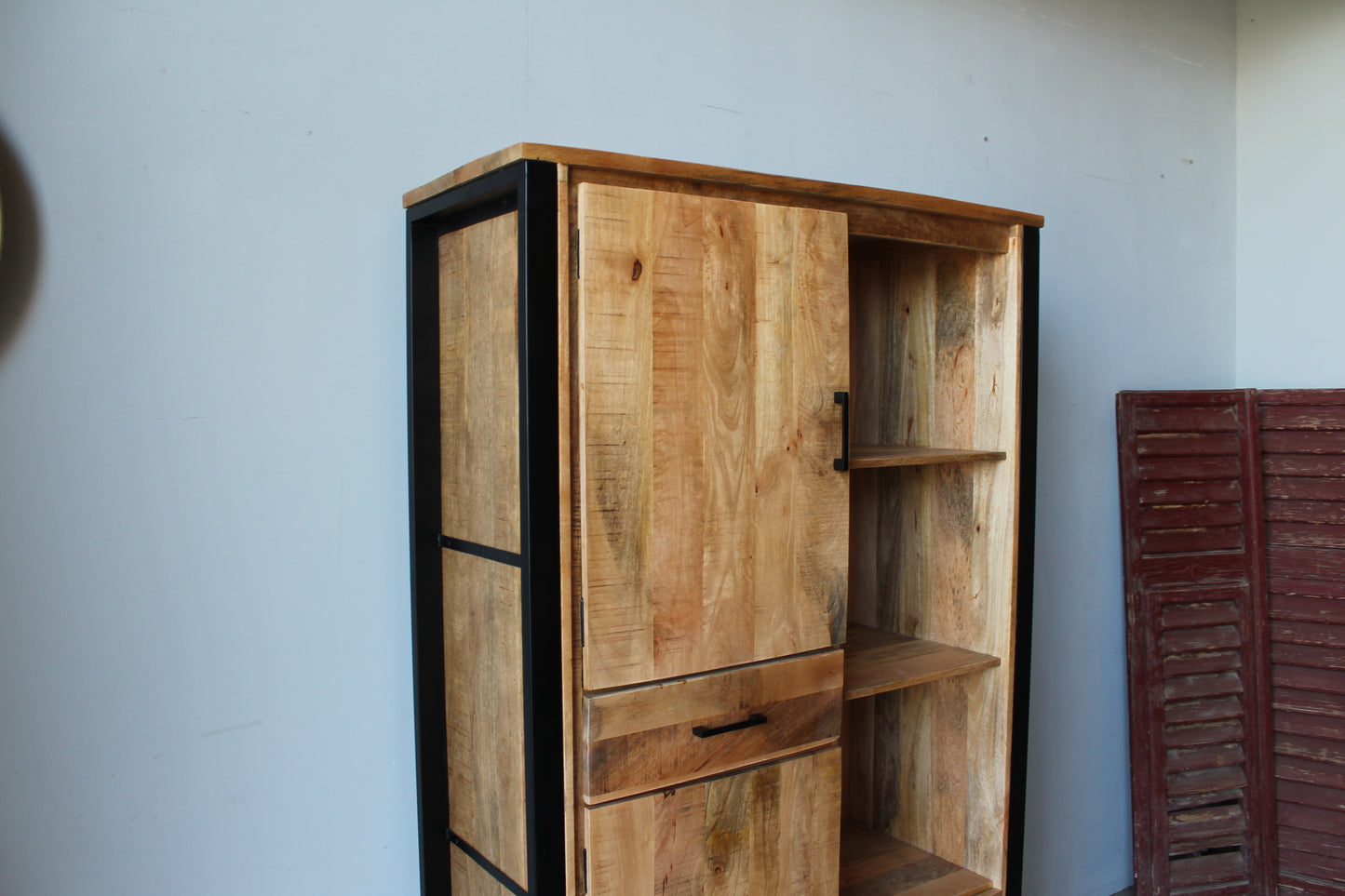 Wandkast mangohout New Jersey 110 cm