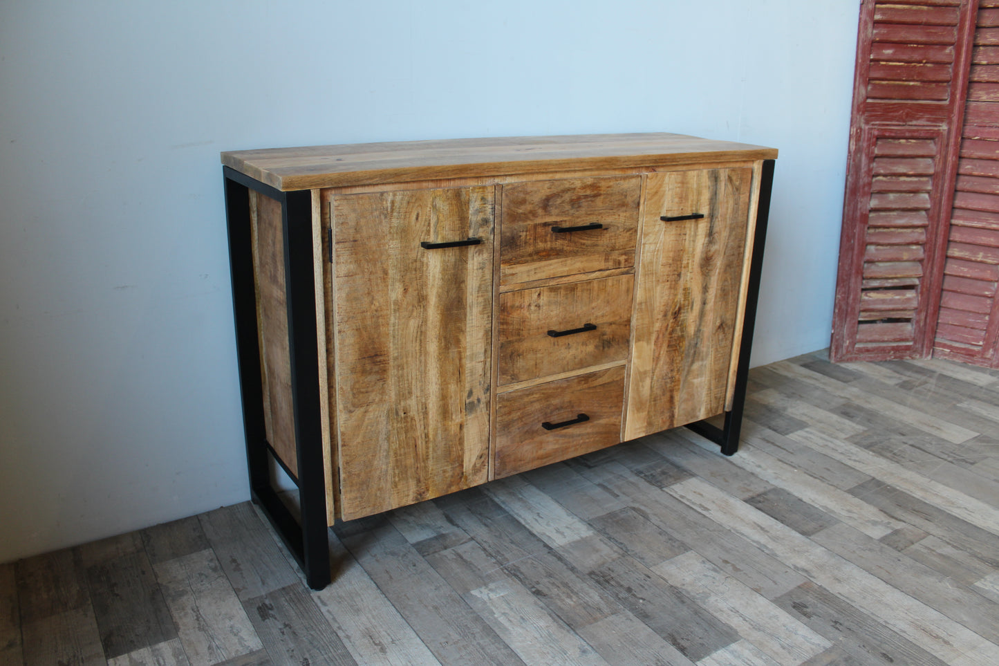 Dressoir mangohout New Jersey 135 cm