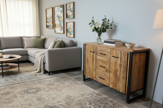 Dressoir mangohout New Jersey 135 cm