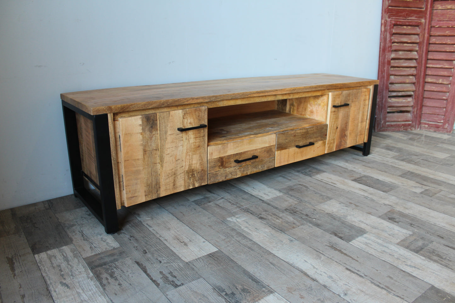 Tv meubel mangohout New Jersey 200 cm