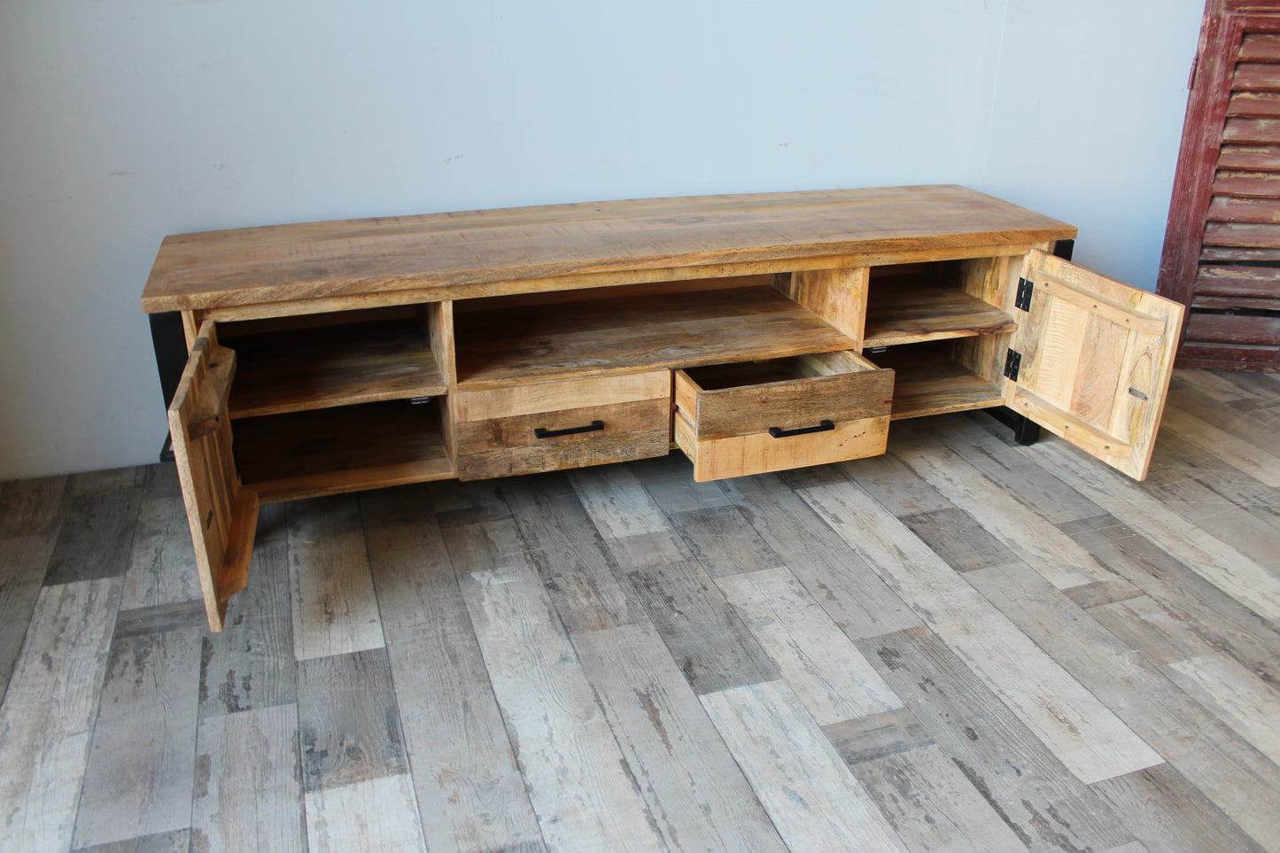 Tv meubel mangohout New Jersey 200 cm