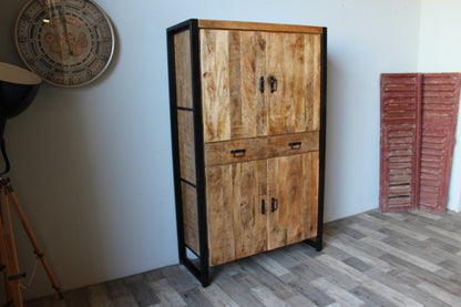 Wandkast mangohout Brit 110 cm