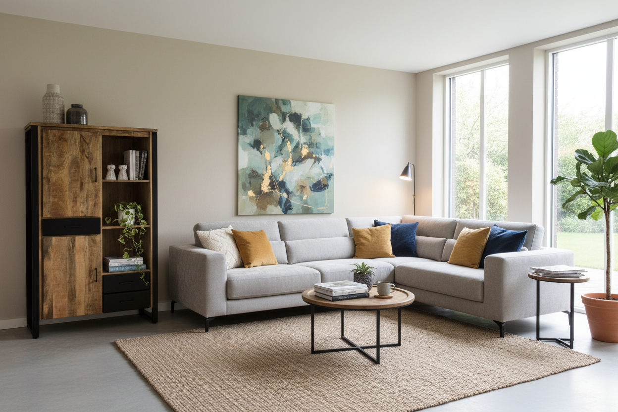 Wandkast mangohout New Jersey 110 cm