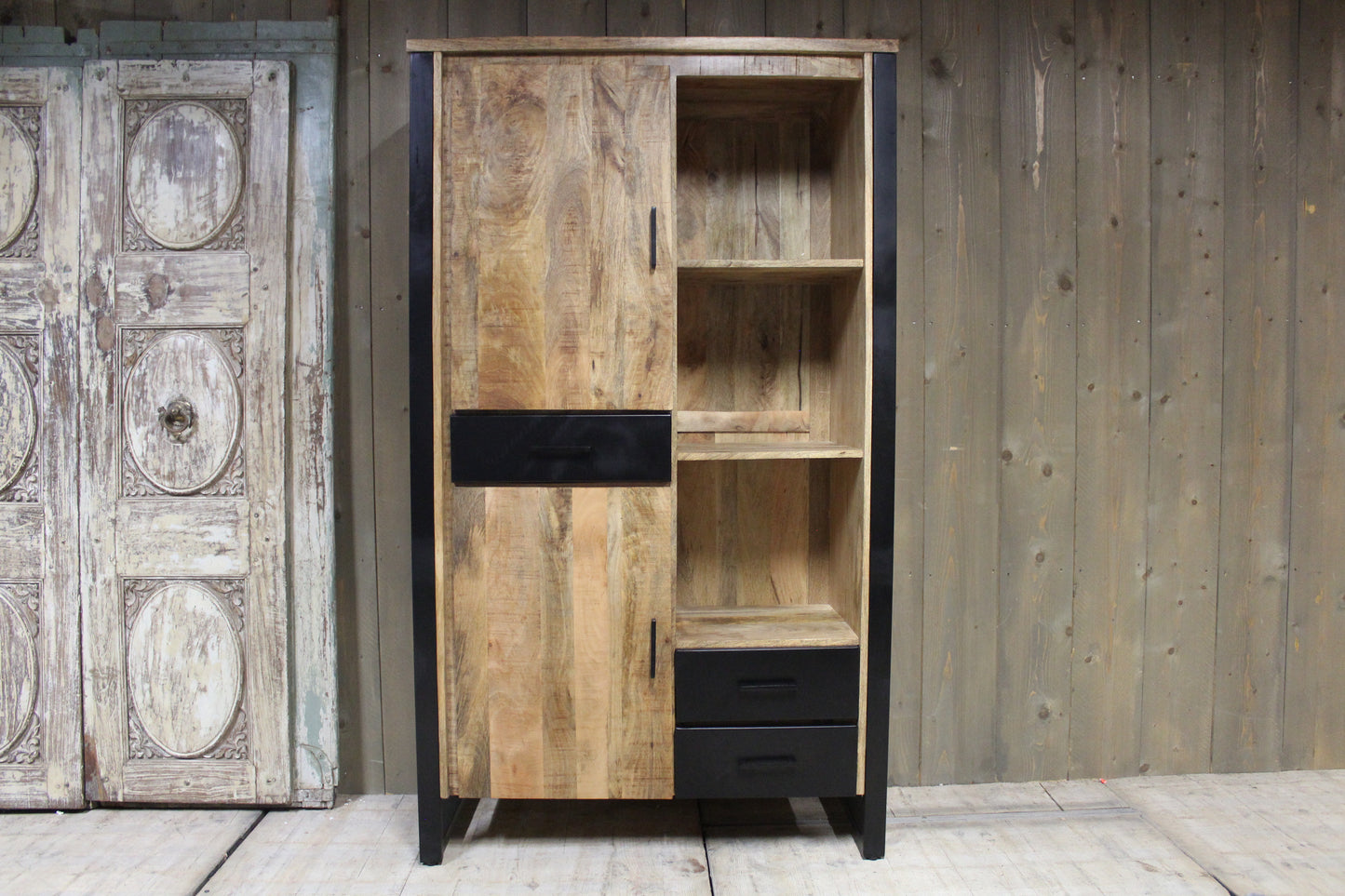 Wandkast mangohout New Jersey 110 cm