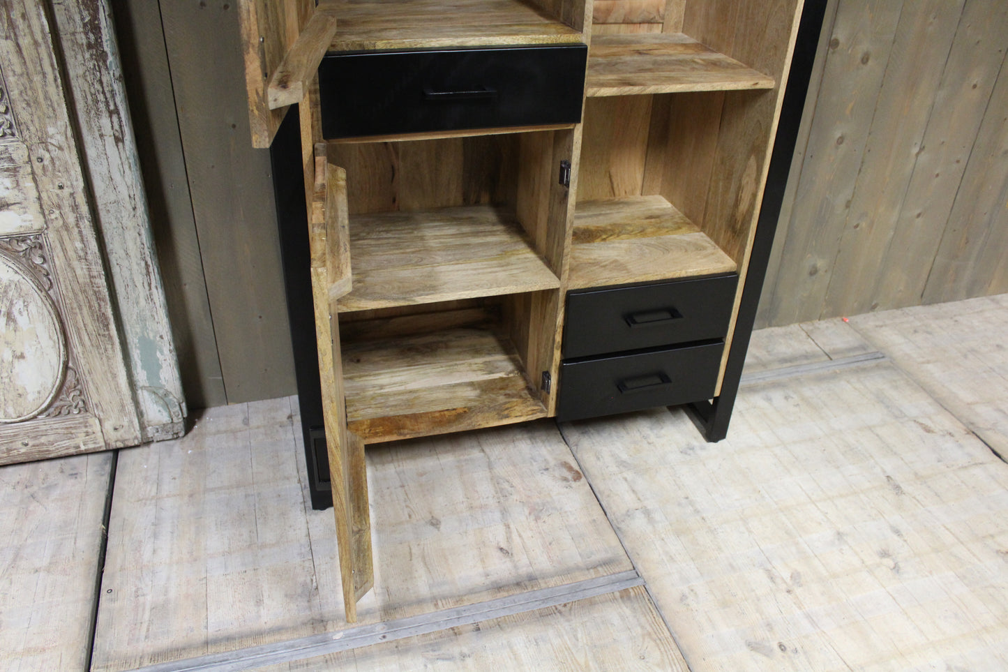 Wandkast mangohout New Jersey 110 cm