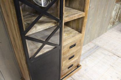 Wandkast mangohout Nora 90 cm