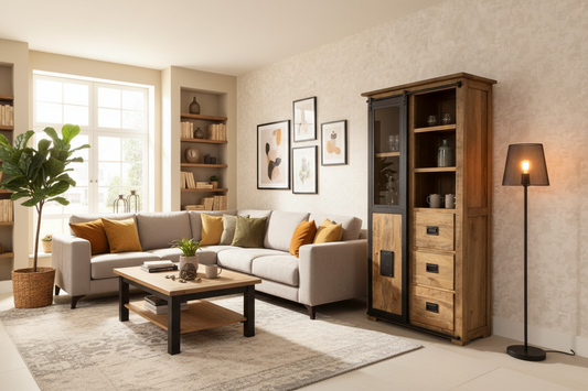 Wandkast mangohout Jupiter 100 cm