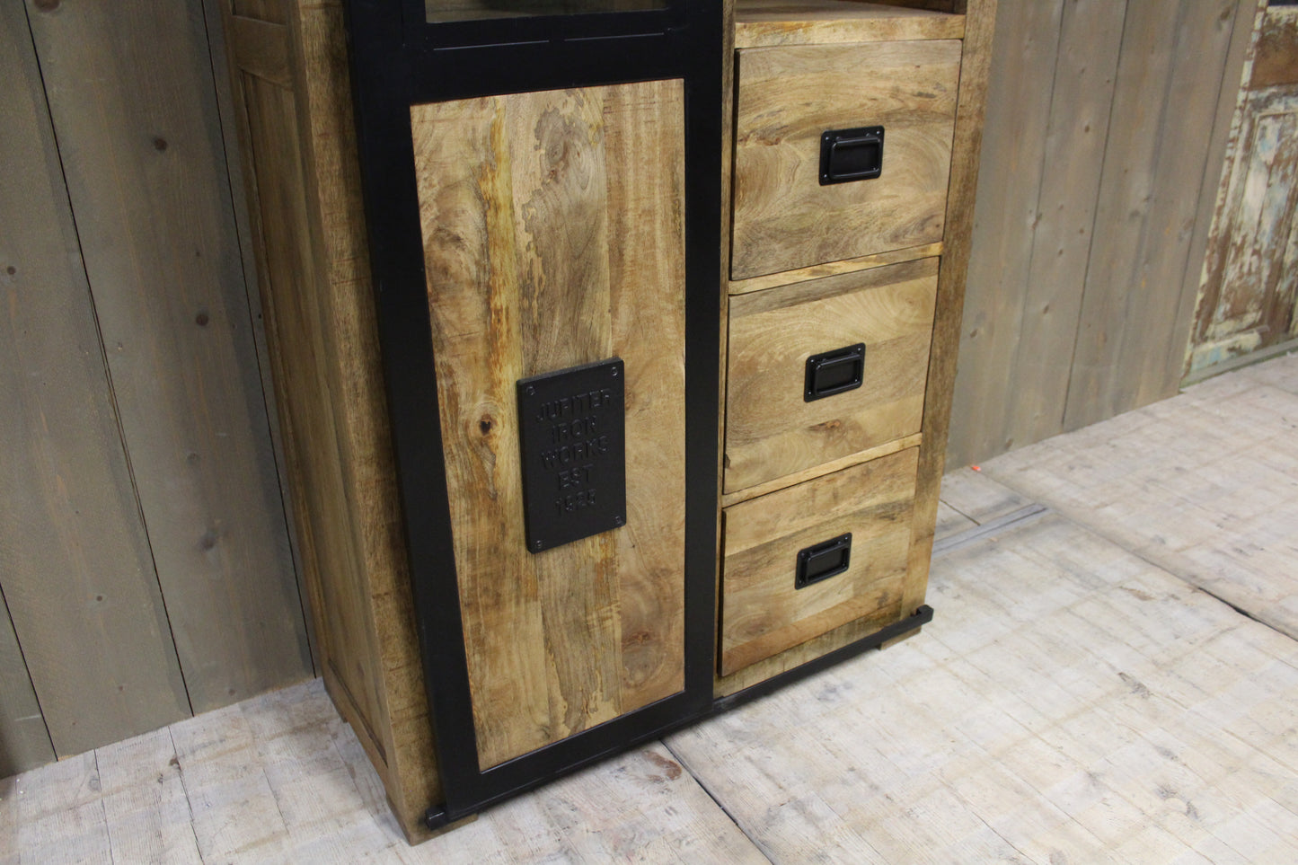 Wandkast mangohout Jupiter 100 cm