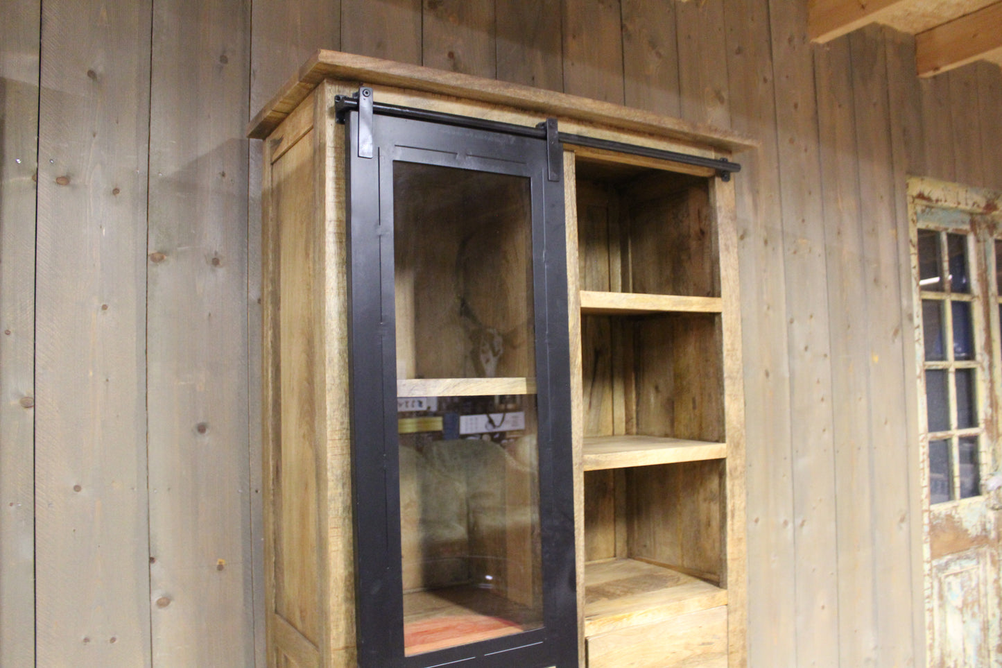 Wandkast mangohout Jupiter 100 cm