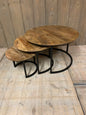 Salontafel mango set van 3