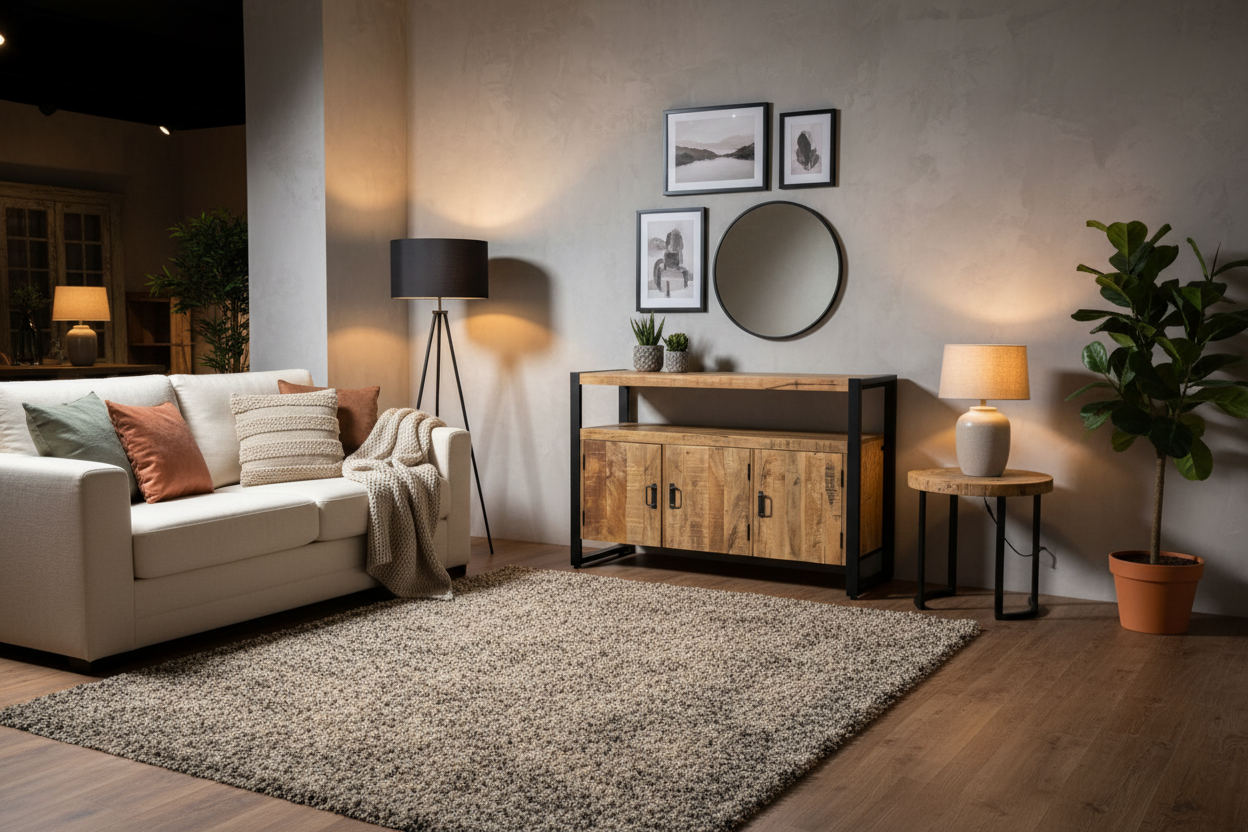 Dressoir mangohout Brit 135 cm